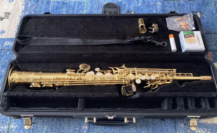 0710写真追加【値下】ヤナギサワ　ソプラノサックス　s-wo1 中古