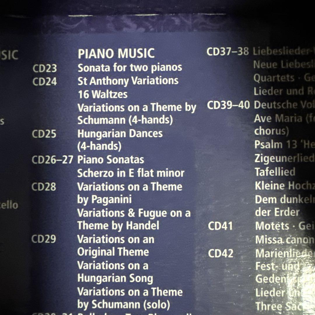 Brahms: ＜数量限定生産＞  ブラームス 作品大全集  58枚組CD