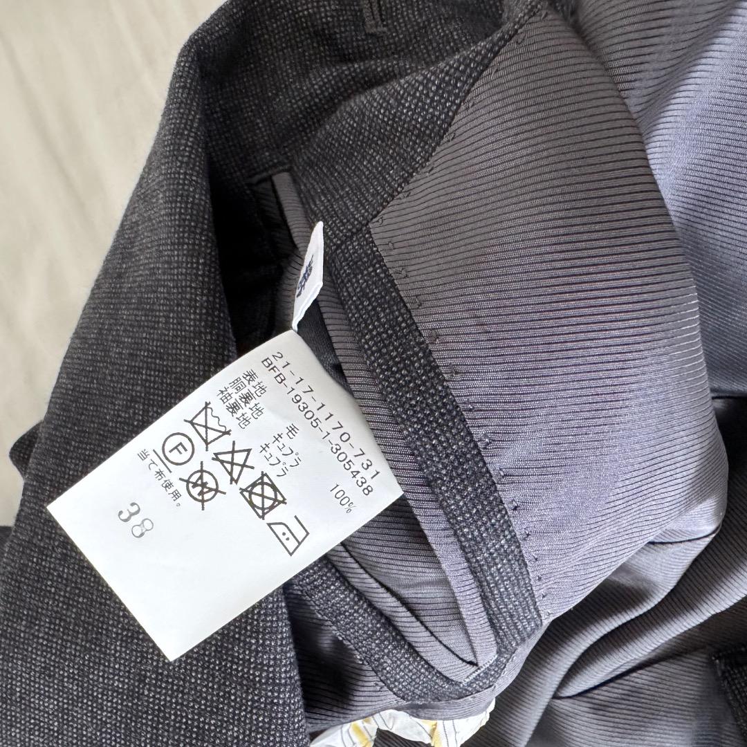 定価13万 BEAMS F ロロピアーナ生地 現行タグ ピンヘッド スーツ 46