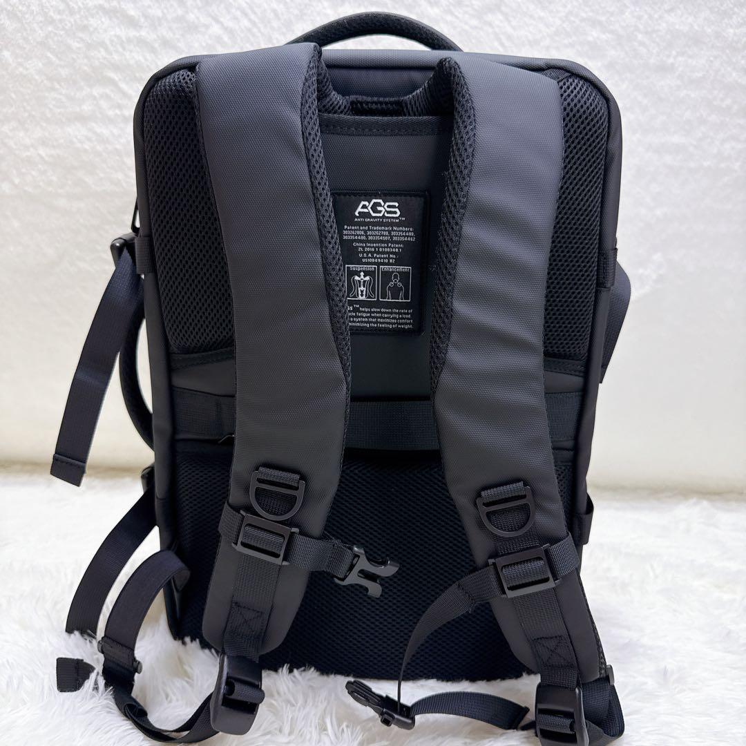 AGS搭載 現場 ビジネスバッグ 大容量 拡張 防水 出張 USB 2way
