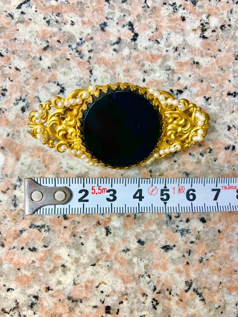 ミリアムハスケル 高級ブローチ ヴィンテージ miriam haskell 金色