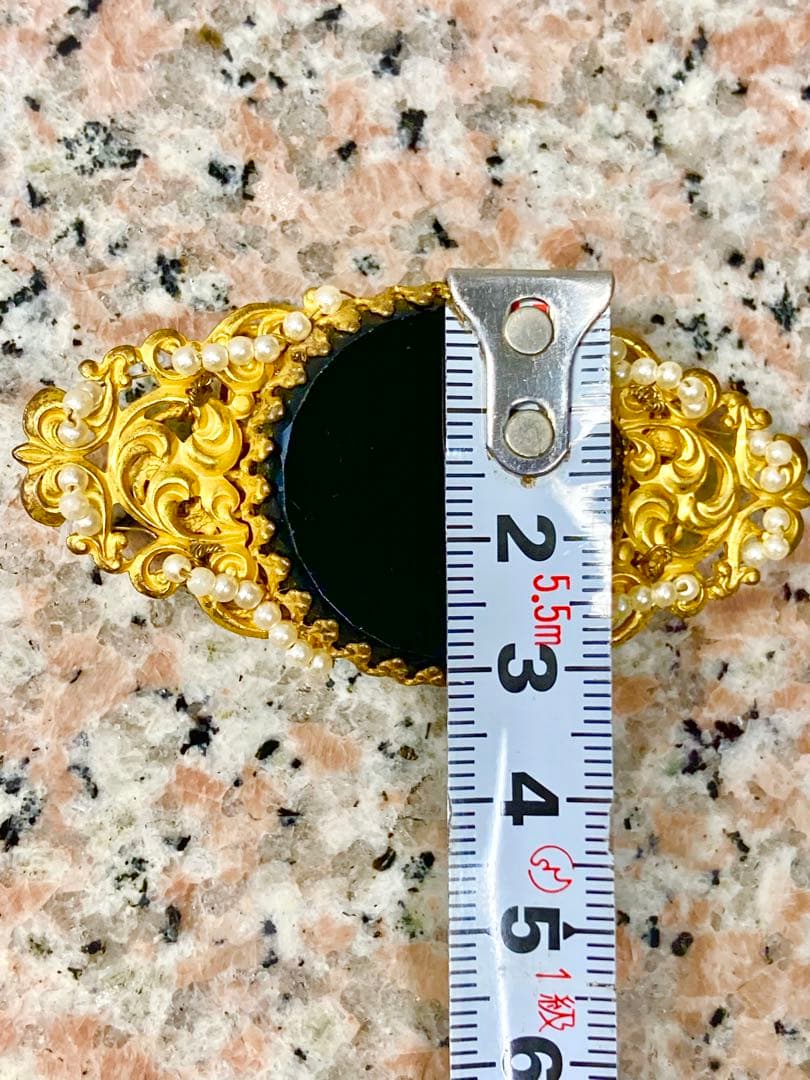 ミリアムハスケル 高級ブローチ ヴィンテージ miriam haskell 金色