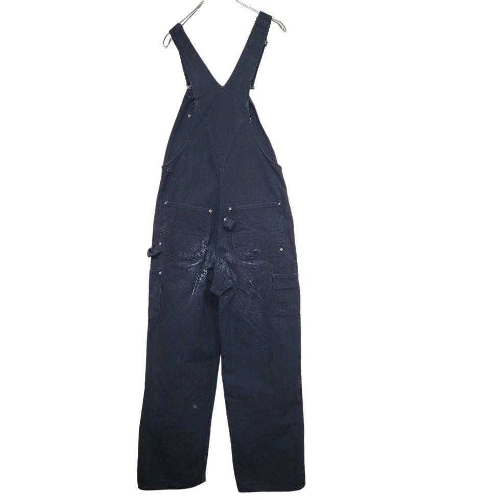 希少 Carhartt 肉厚 オーバーオール ダブルニー ダック地 ブラック