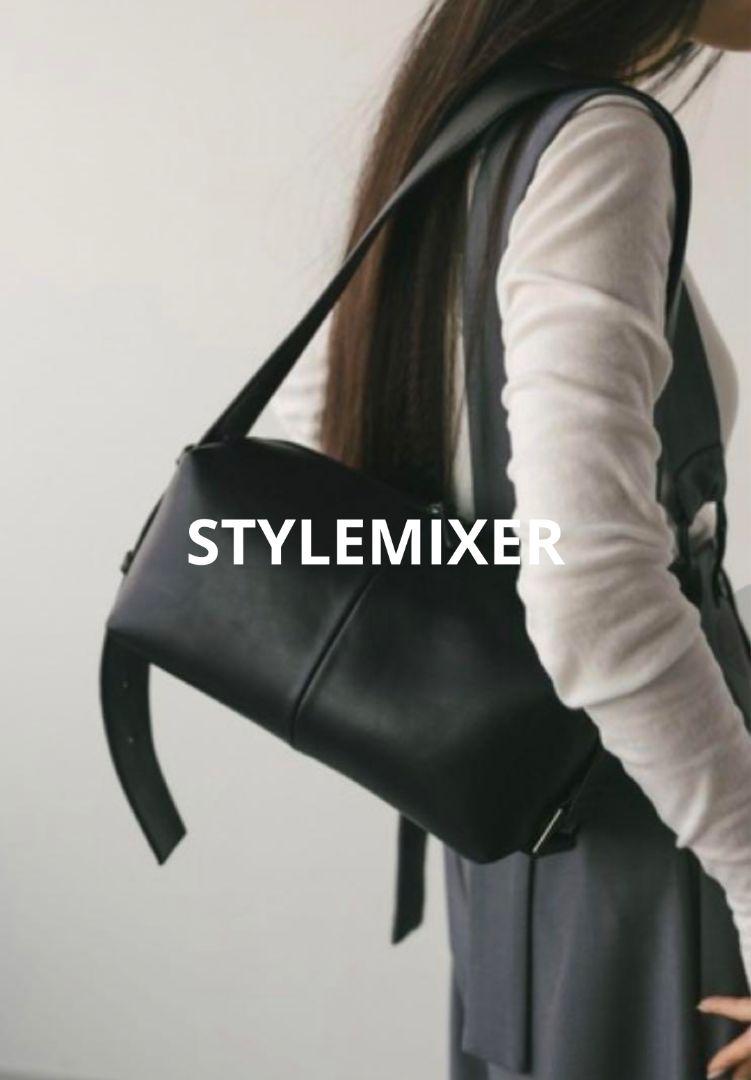 【美品】STYLEMIXER ワイドベルトスクエアバッグ ブラック