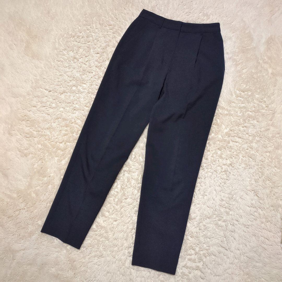 NATURAL BEAUTY BASIC　ストレッチパンツスーツセットアップ　紺