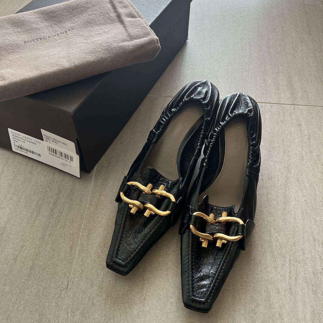 【美品】Bottega Veneta マダムパンプス 36.5 ブラック