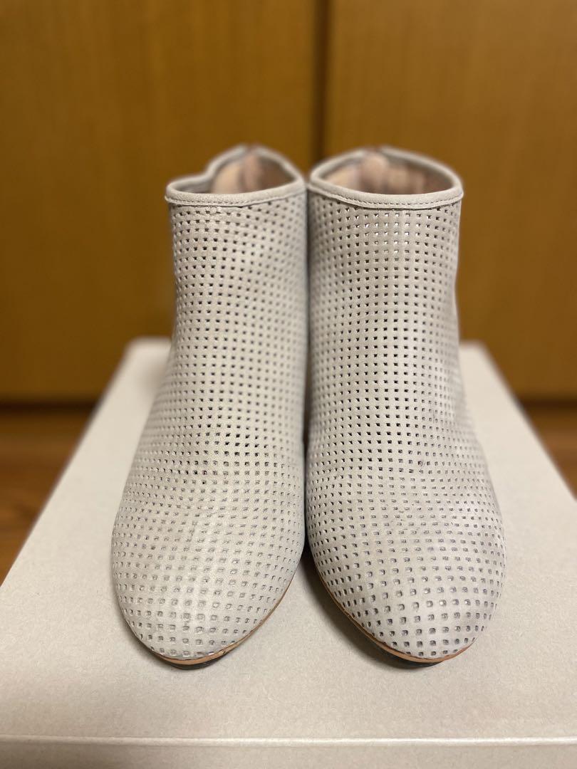 Camper メッシュレザーショートブーツ