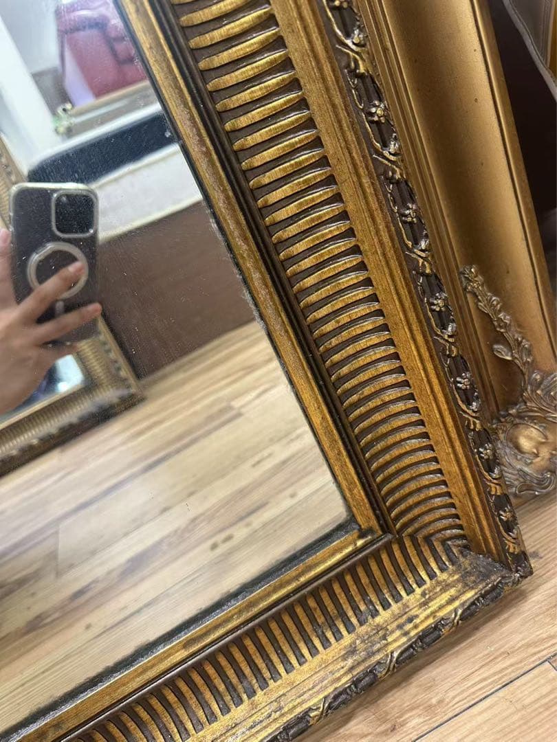 アンティーク ゴールド 姿見 全身ミラー 大型ミラー アンティーク ゴールド 姿見 全身ミラー 大型ミラー