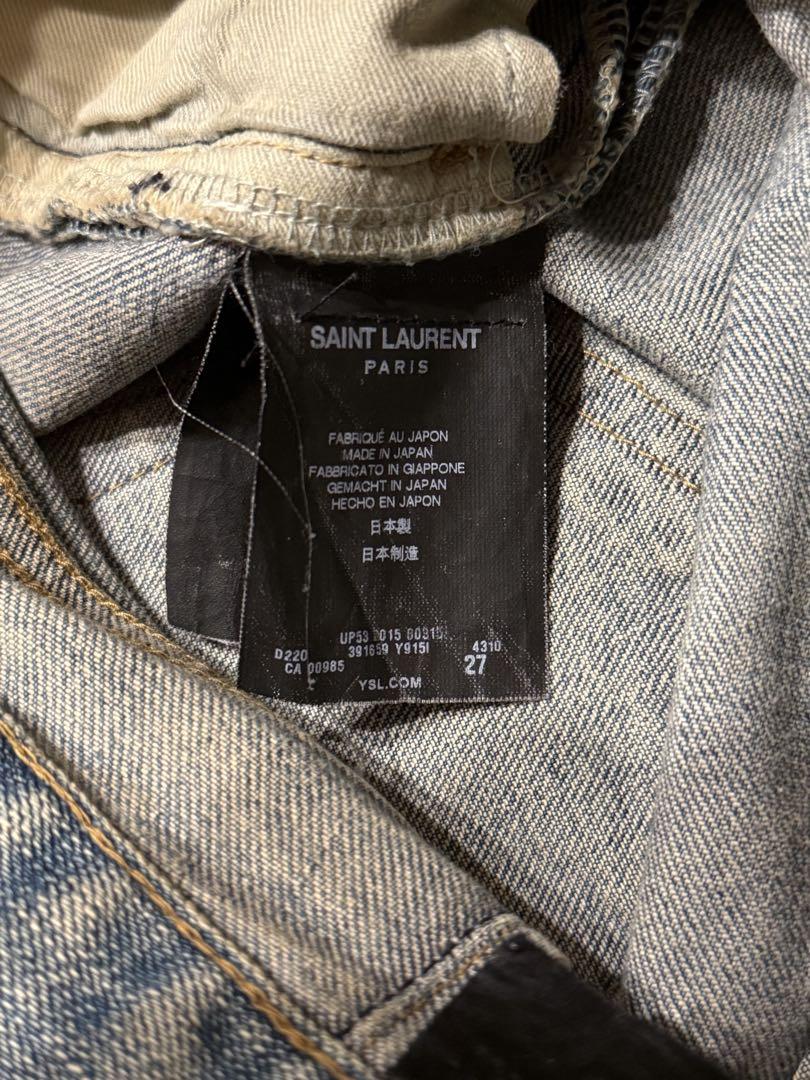 エディ期 SAINT LAURENT destroy denim
