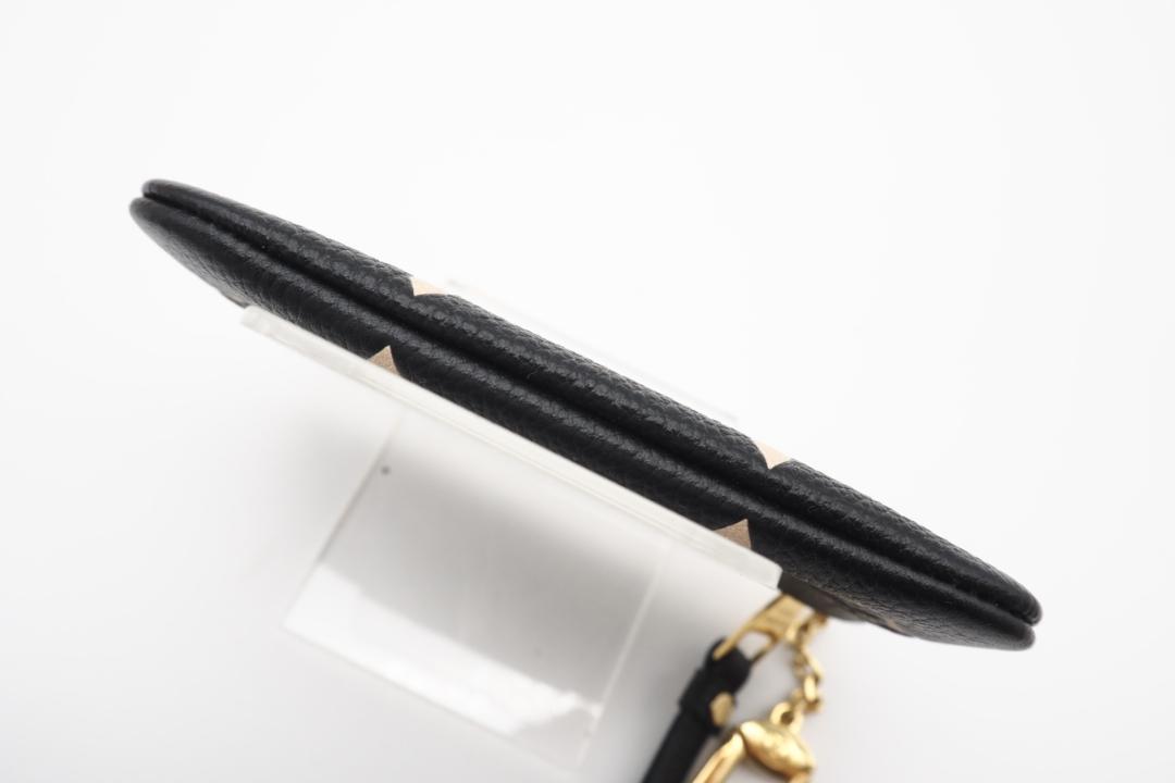 LOUIS VUITTON コインケース バイカラー ポシェット クレ ブラック