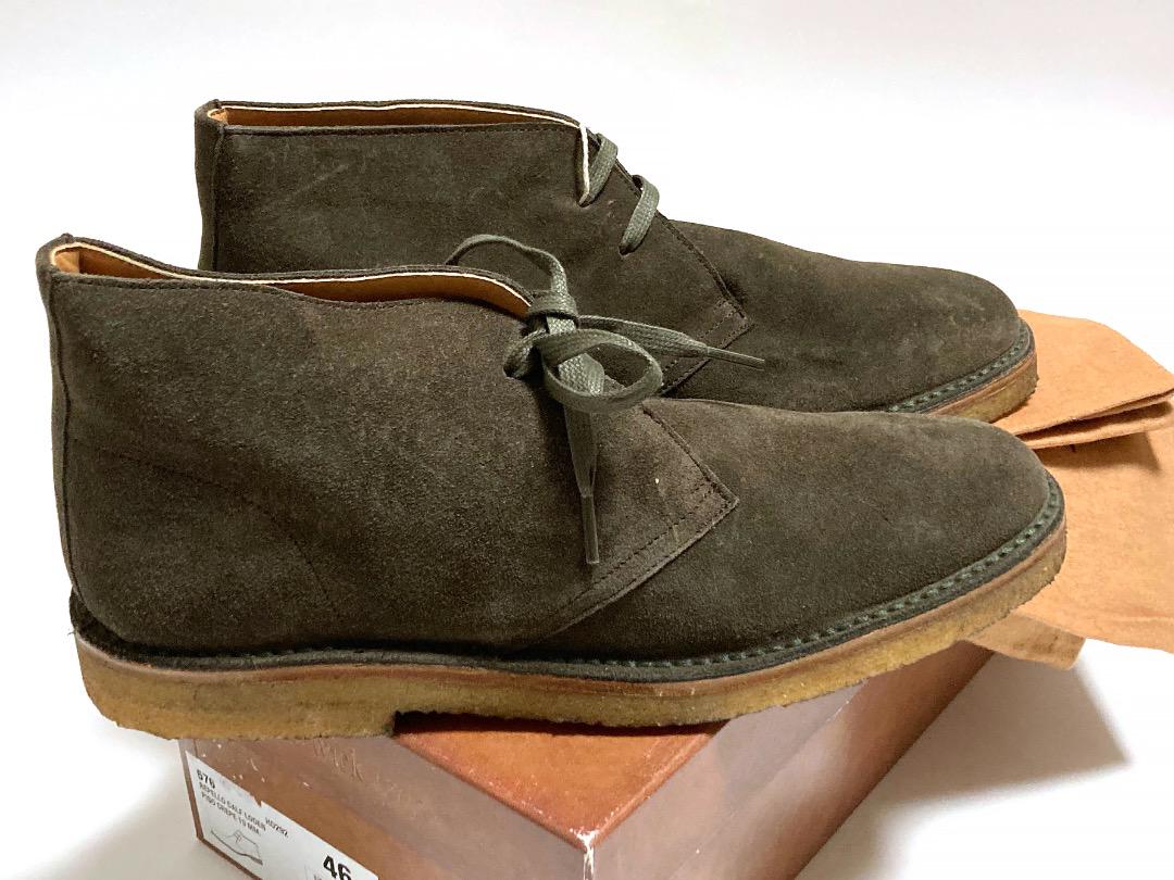 Berwick 1707 スエードチャッカブーツ 576 LODEN EU46