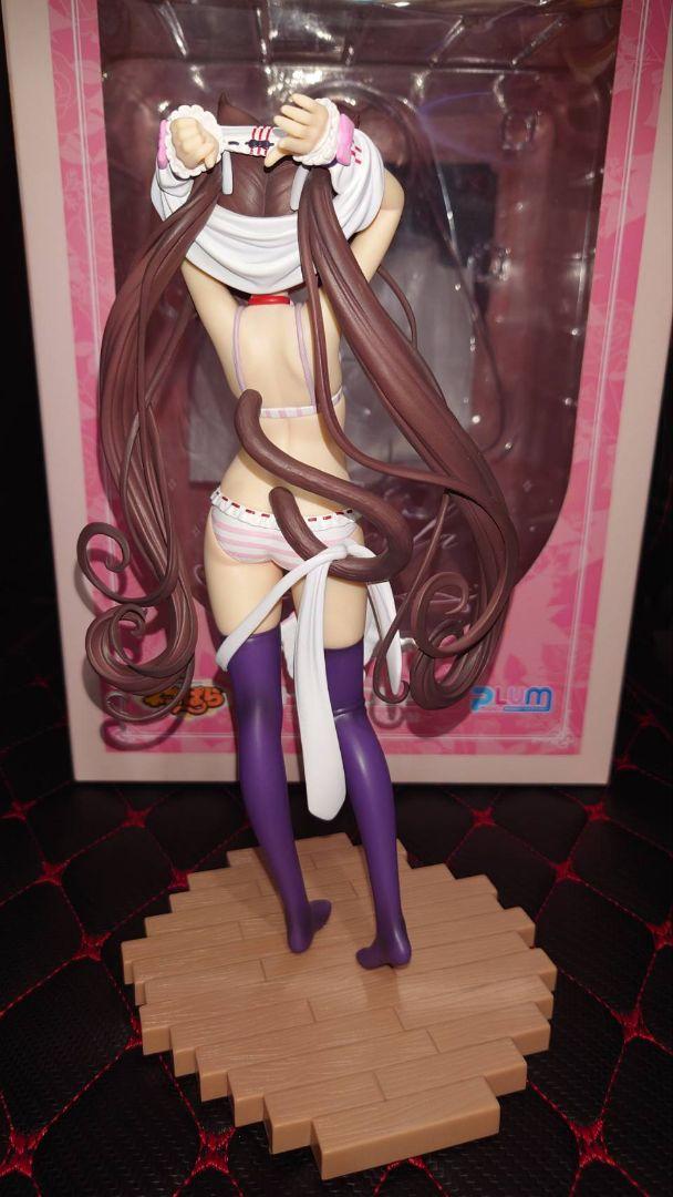 本体は美品 ネコぱら フィギュア ショコラ 着替えのひと時 PLUM 国内正規品