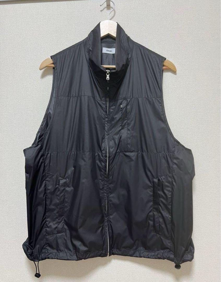 Allege. アレッジ 24ss Nylon Zip Vest ナイロンベスト Allege. アレッジ 24ss Nylon Zip Vest ナイロンベスト