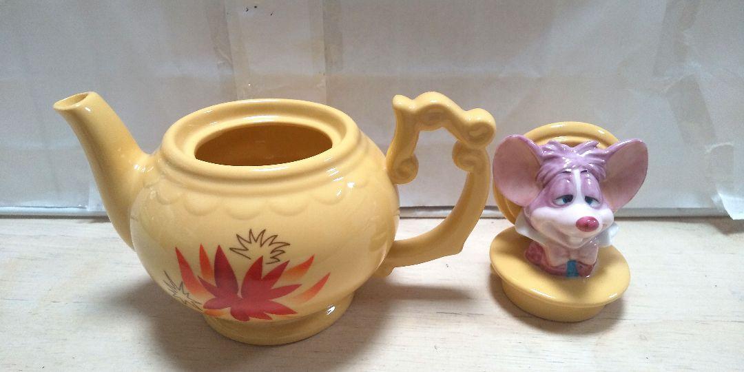 ディズニー ふしぎの国のアリス 眠りネズミ ティーポット 陶器