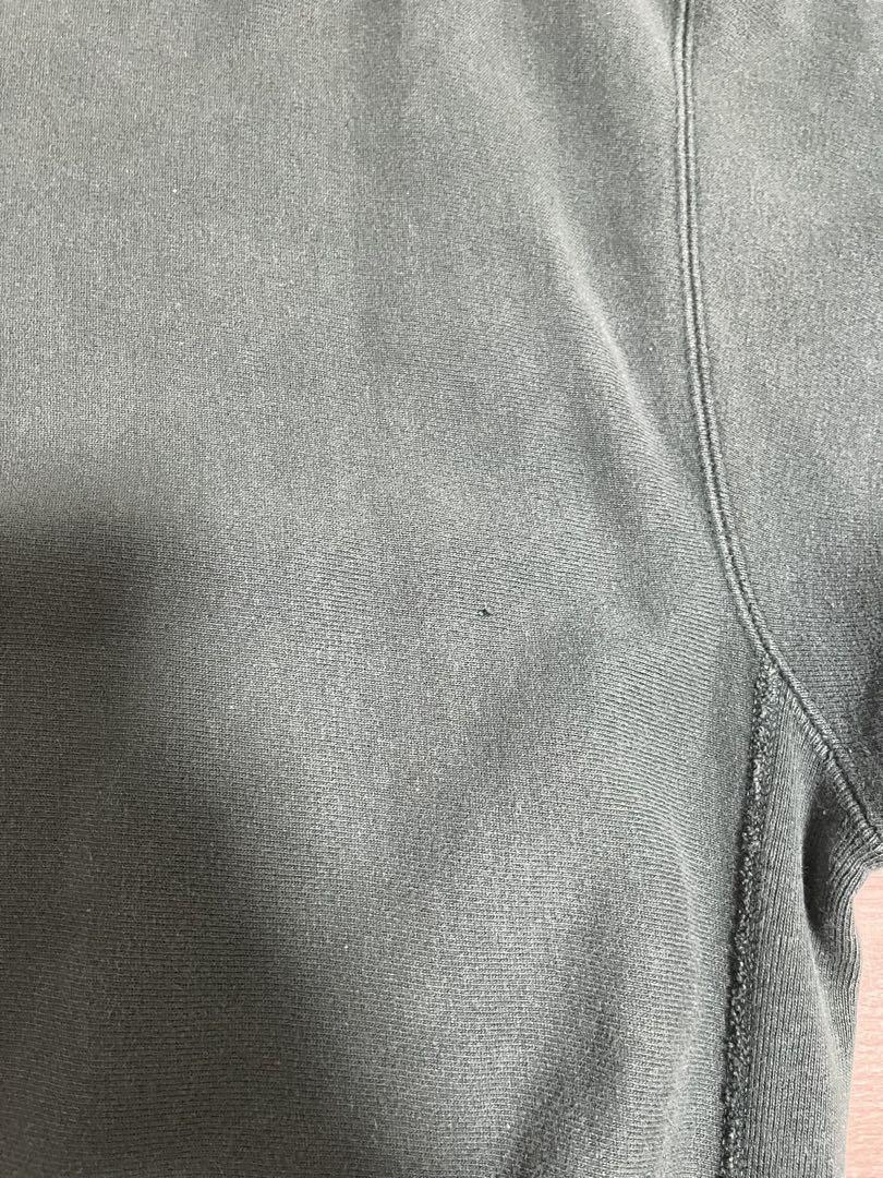 Champion ダークグリーン クルーネックスウェット