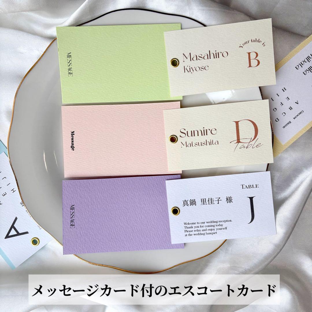 もんちゃん様　エスコートカード　結婚式　ウェディング