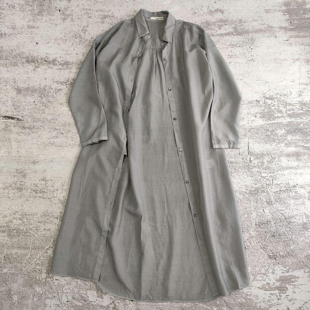 【2025福袋】 タグ付き 完売品 evam eva キュプラシルクロングシャツ ワンピース
