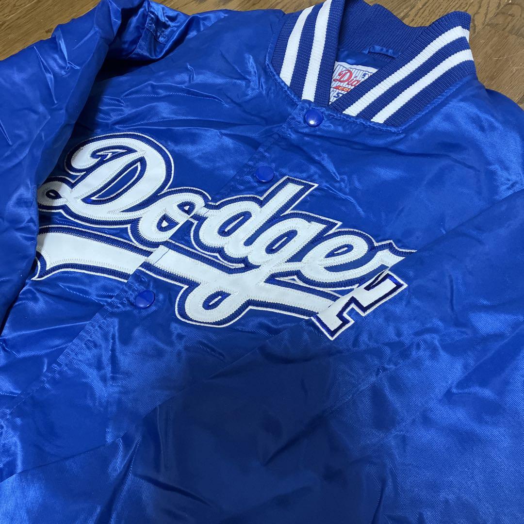 MLB 90年代後半 ドジャース サテンジャンパー 中綿なしタイプ Lサイズ