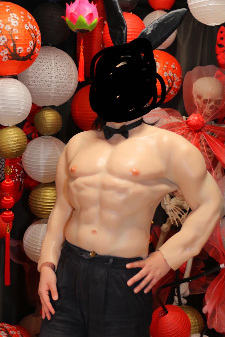 【アウトレット】シリコン製男性上半身筋肉スーツ