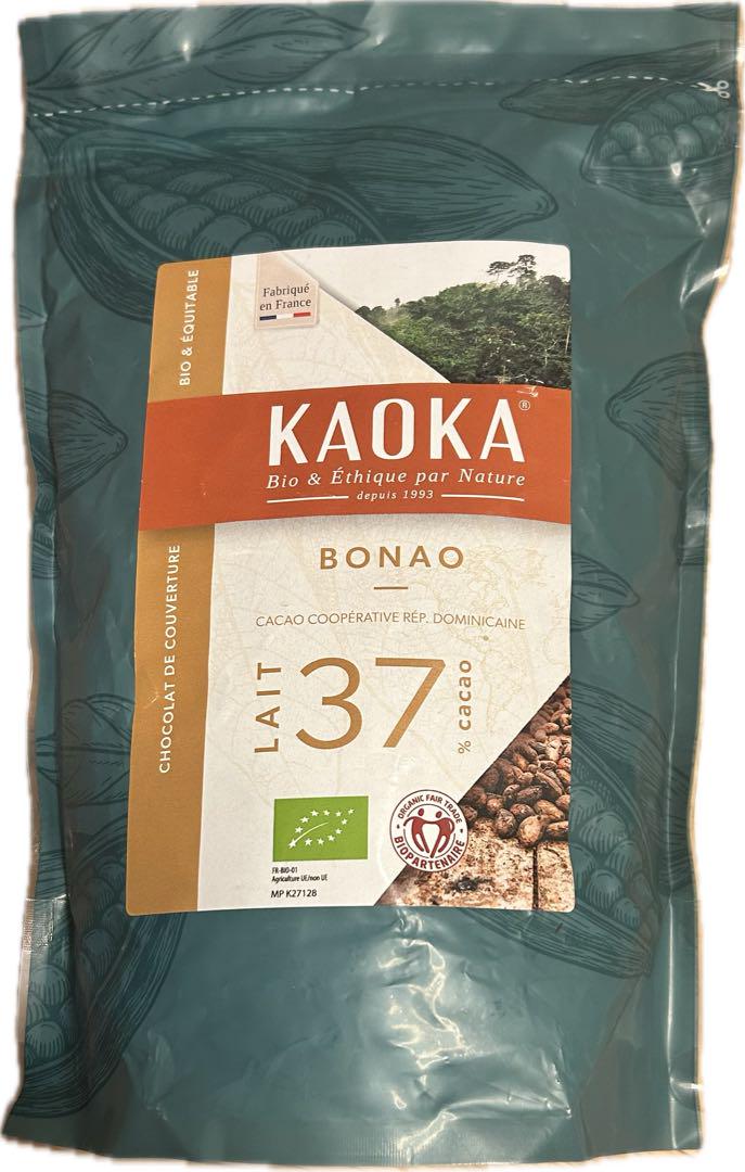 と*ん様 KAOKAミルクチョコレート【ボナオ37% 】1kg×3袋 【お得な3 KAOKA（カオカ） ミルクチョコレート【ボナオ37% 】1kg