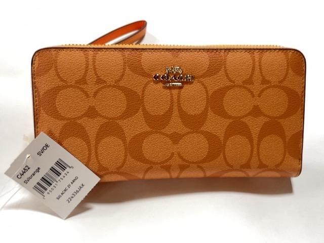 り*ん様 [新品未使用]COACH C4452 カラー：オレンジ 財布