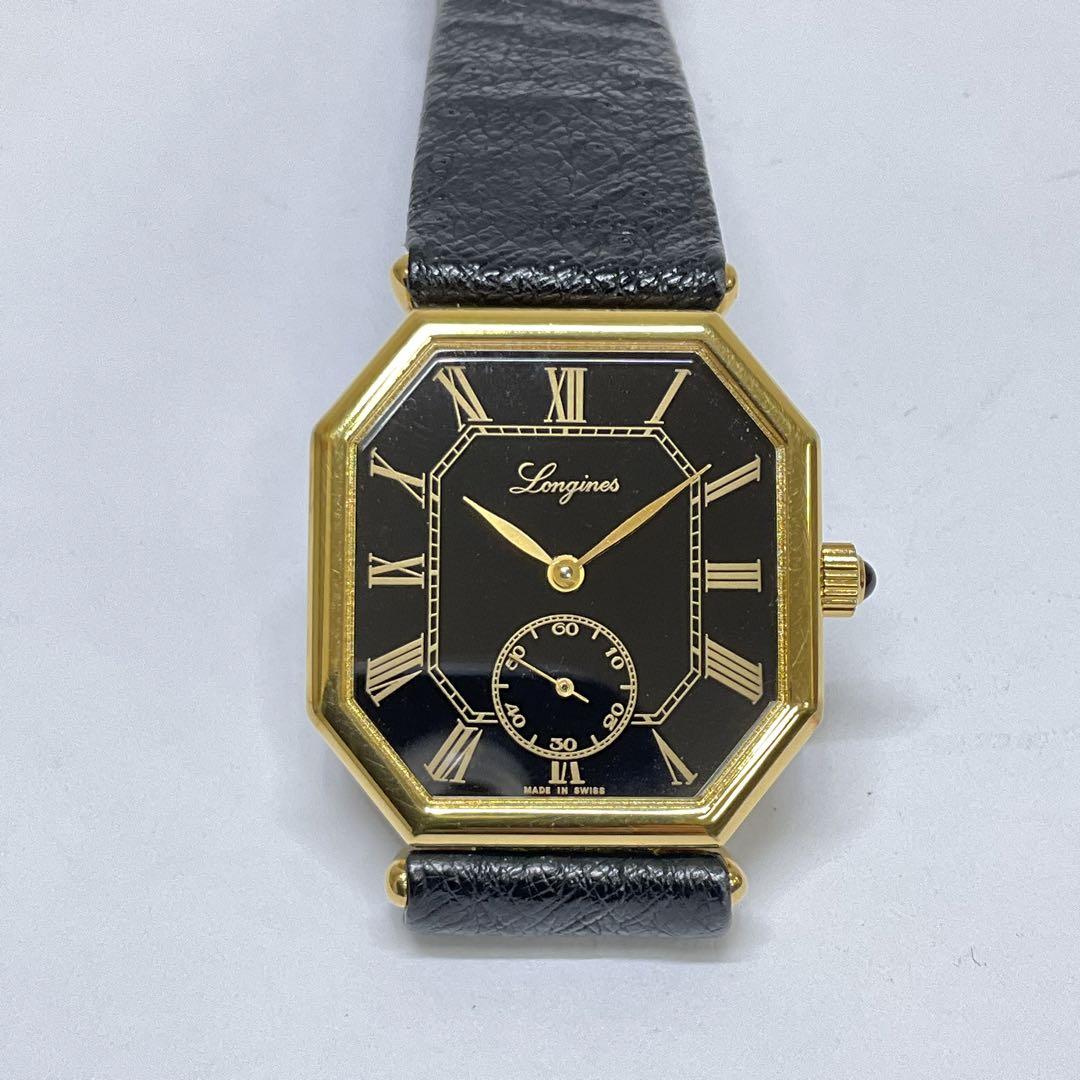 わしん！正規美品！ロンジン　メンズ　腕時計　手巻き　オクタゴン