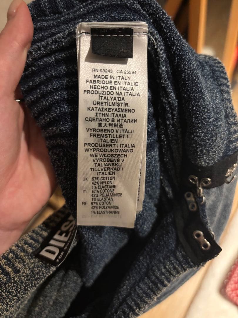 DIESEL デニム風 カーディガン