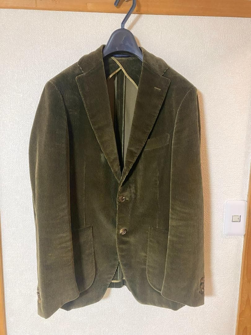 現行モデル Belvestベルベストコーデュロイジャケット46カーキM・Belvest