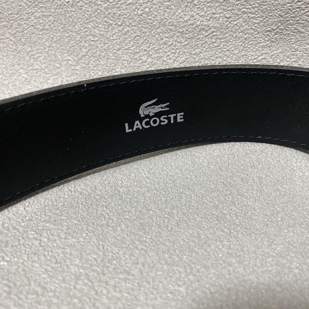 ラコステ　レザーベルト ブラック