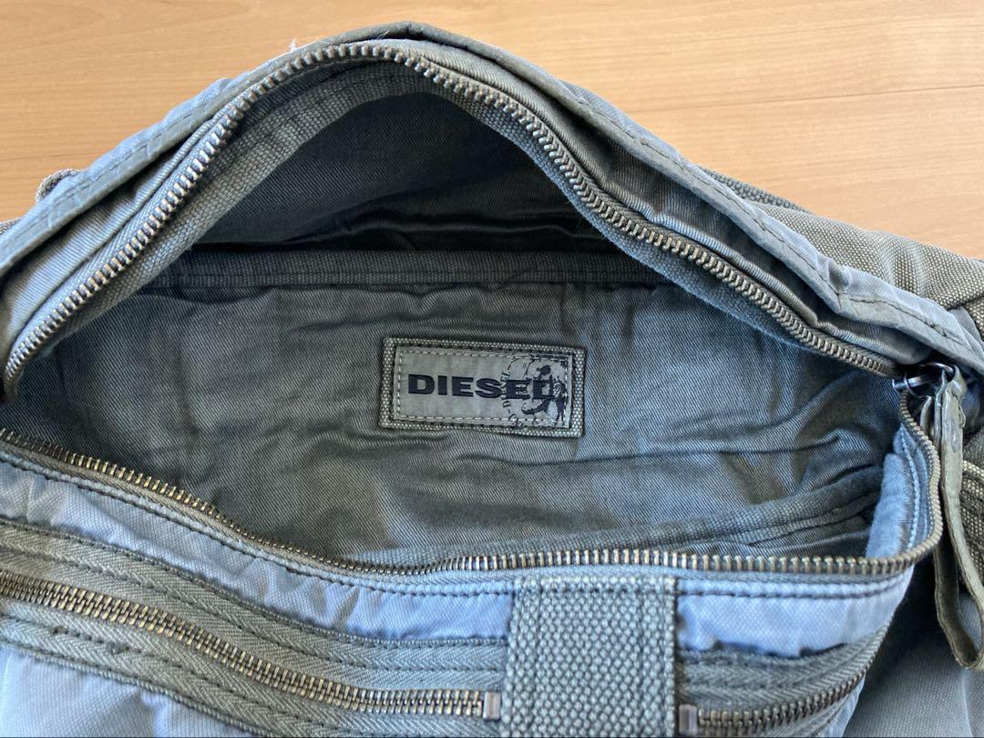 ディーゼル DIESEL ヴィンテージ加工　ボディバッグ　ウエストバッグ　カーキ