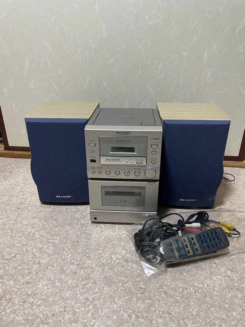 シャープ XL-520W オーディオ システム ラジオ テープ CD 音響機器