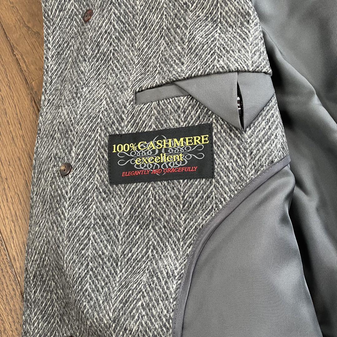 しつけ糸付き Limousine pure cashmere ステンカラーコート