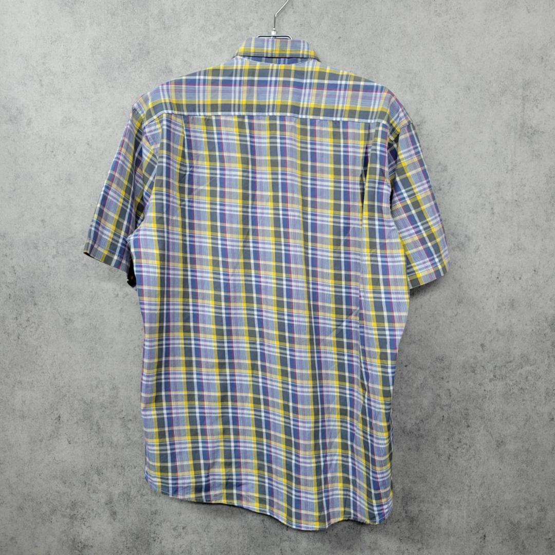 古着 90s ポロ ラルフローレン チェック柄 シャツ マルチイエロー XL