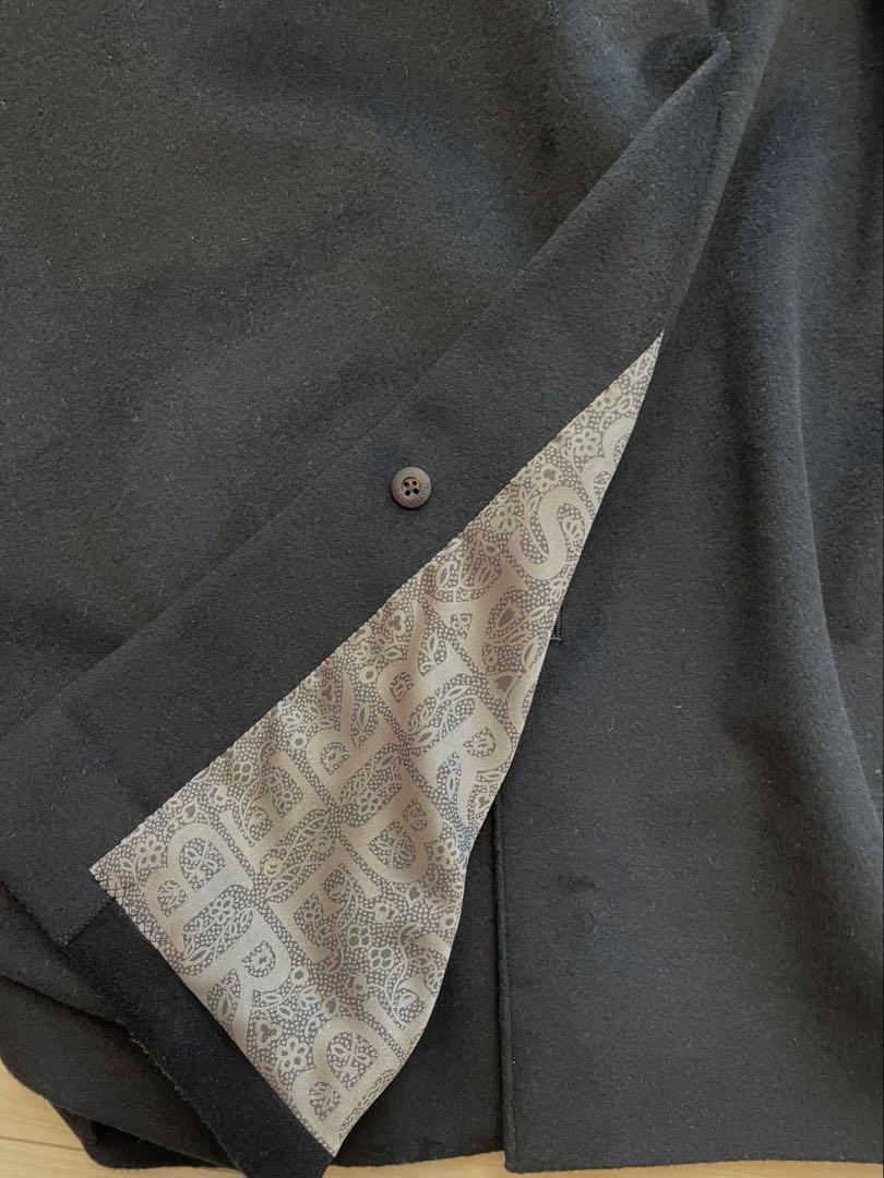 Burberry's ブラック ロングコート　カシミア100%