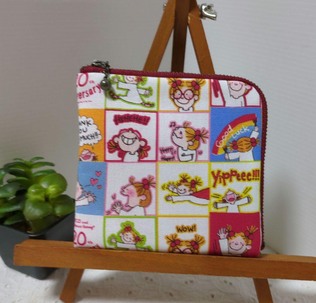 ハンドメイド　L字型ファスナーポーチ　cocoちゃん　型番D１