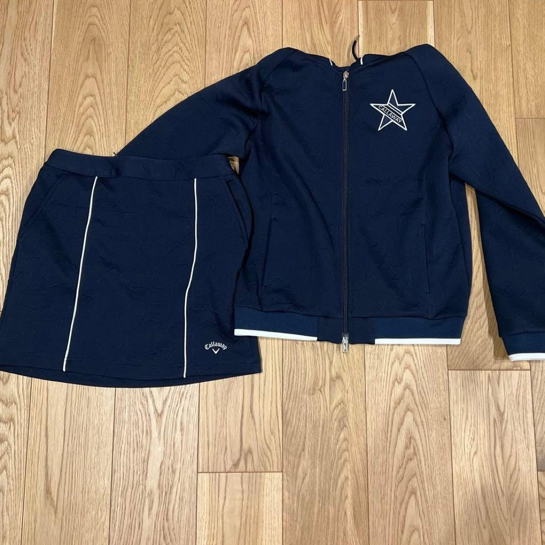 CALLAWAY ネイビー ジップアップ ゴルフウェアCallaway Golf