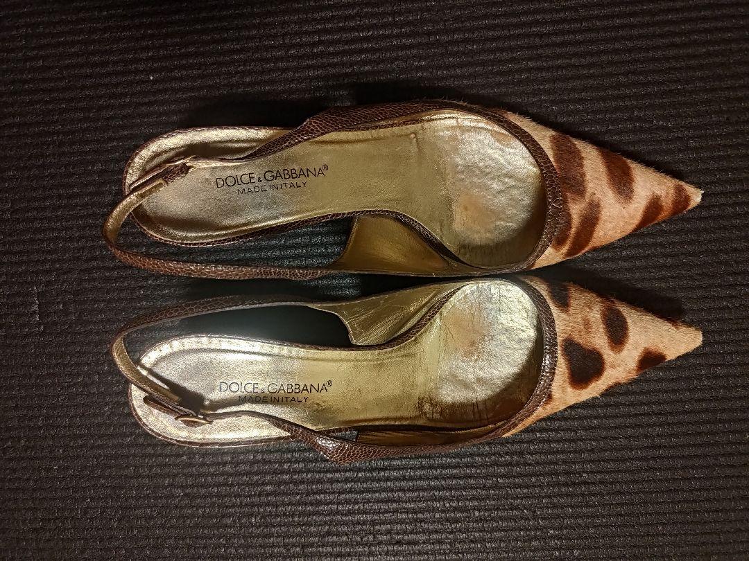 DOLCE & GABBANA ヒョウ柄ハイヒールパンプス