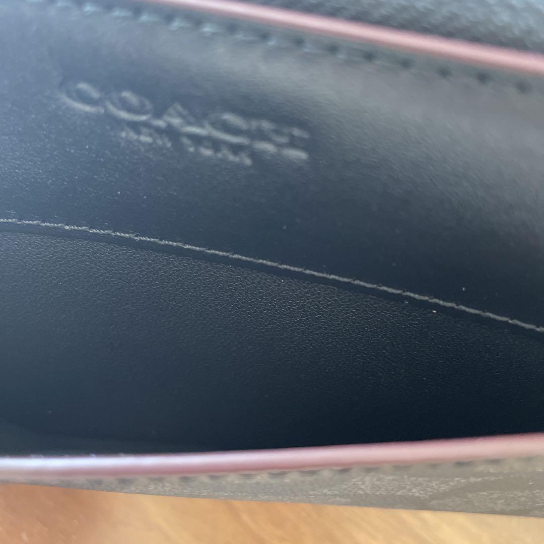 コーチ　COACH 長財布 メンズ ブラックシグネチャー　F25517