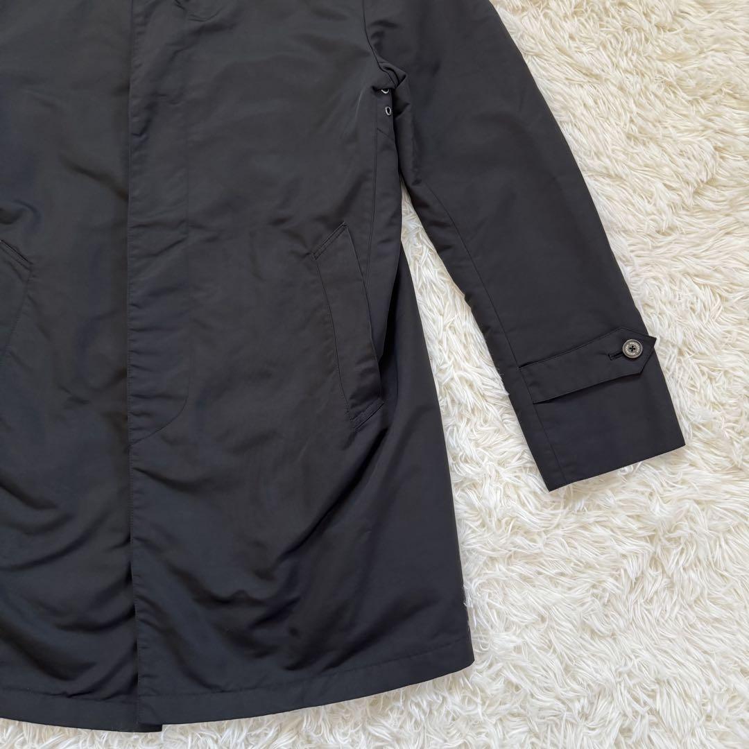 ✨極美品✨　マッキントッシュ　ステンカラーコート　ブラック　キルティング