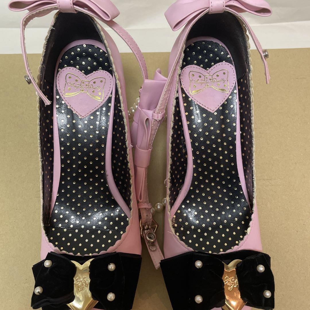 【美品】Angelic Pretty ベロアリボン シューズ パンプス