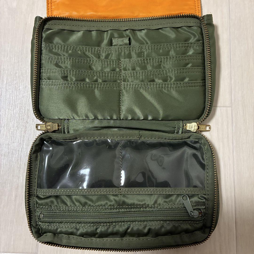 ポーター　ウォレットバッグ　ショルダーバッグ　2way セージグリーン