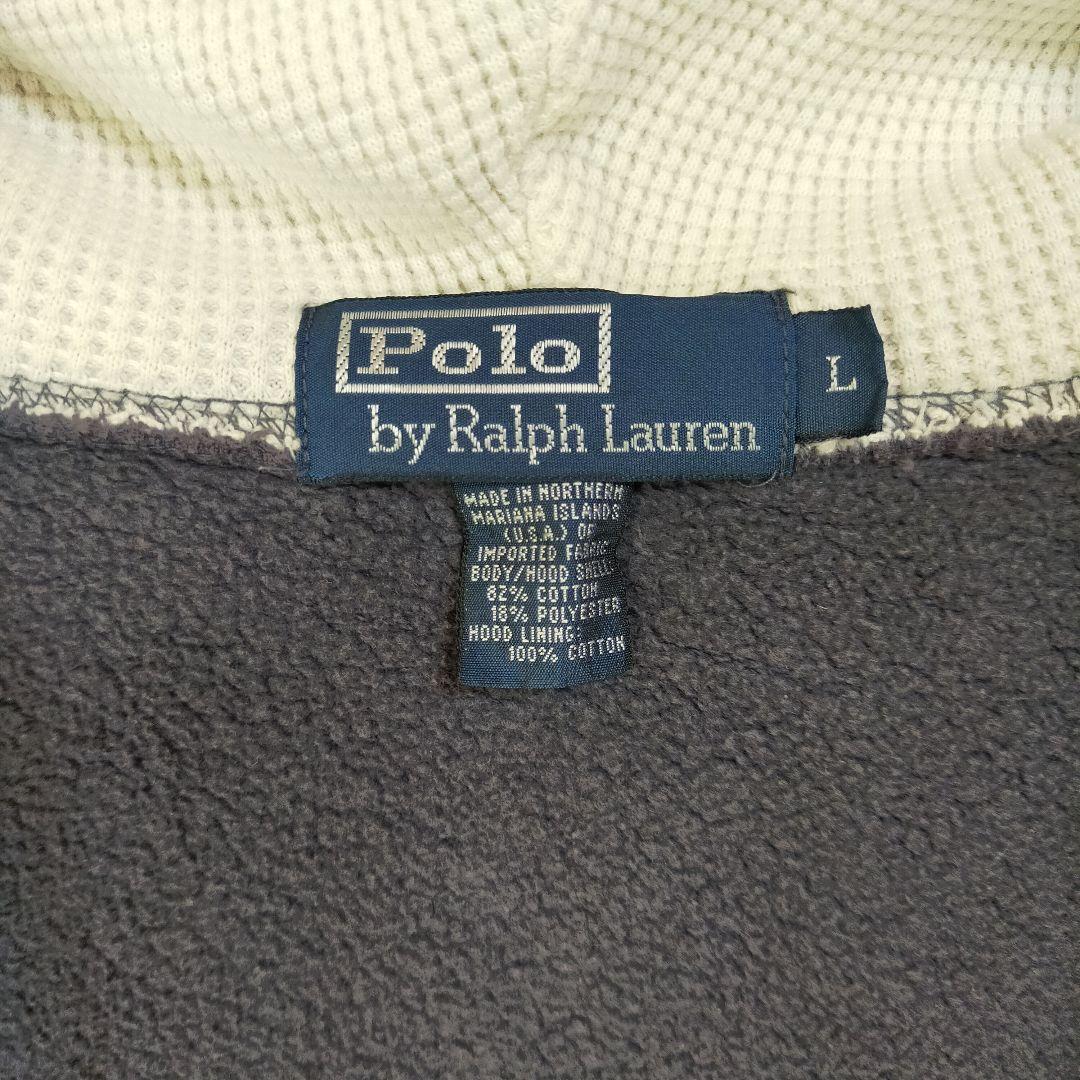POLO ポロラルフローレン　フーディージップアップスウェットパーカー　Lサイズ