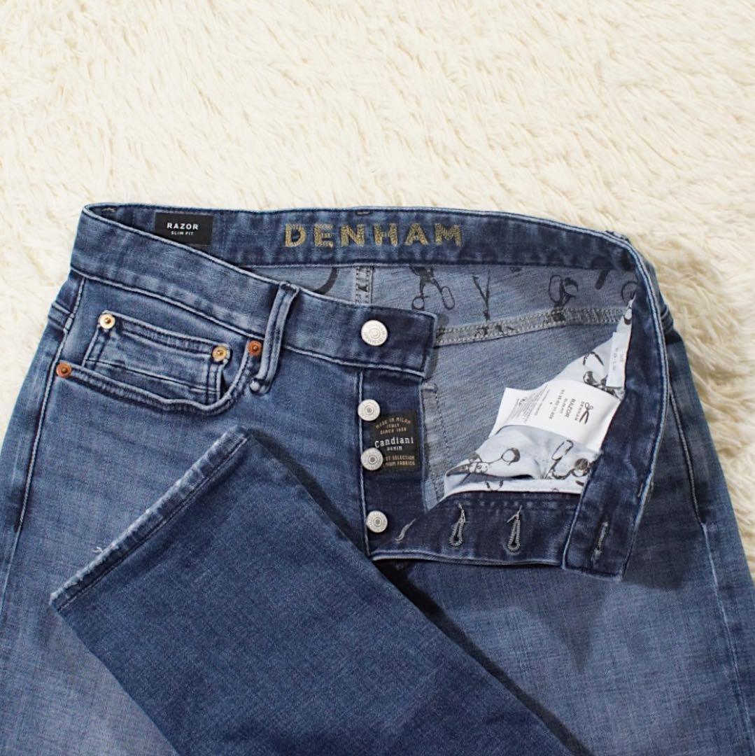 明日投稿削除DENHAM razor slim fit w29 RAZOR Authentic Medium Worn - DENHAM