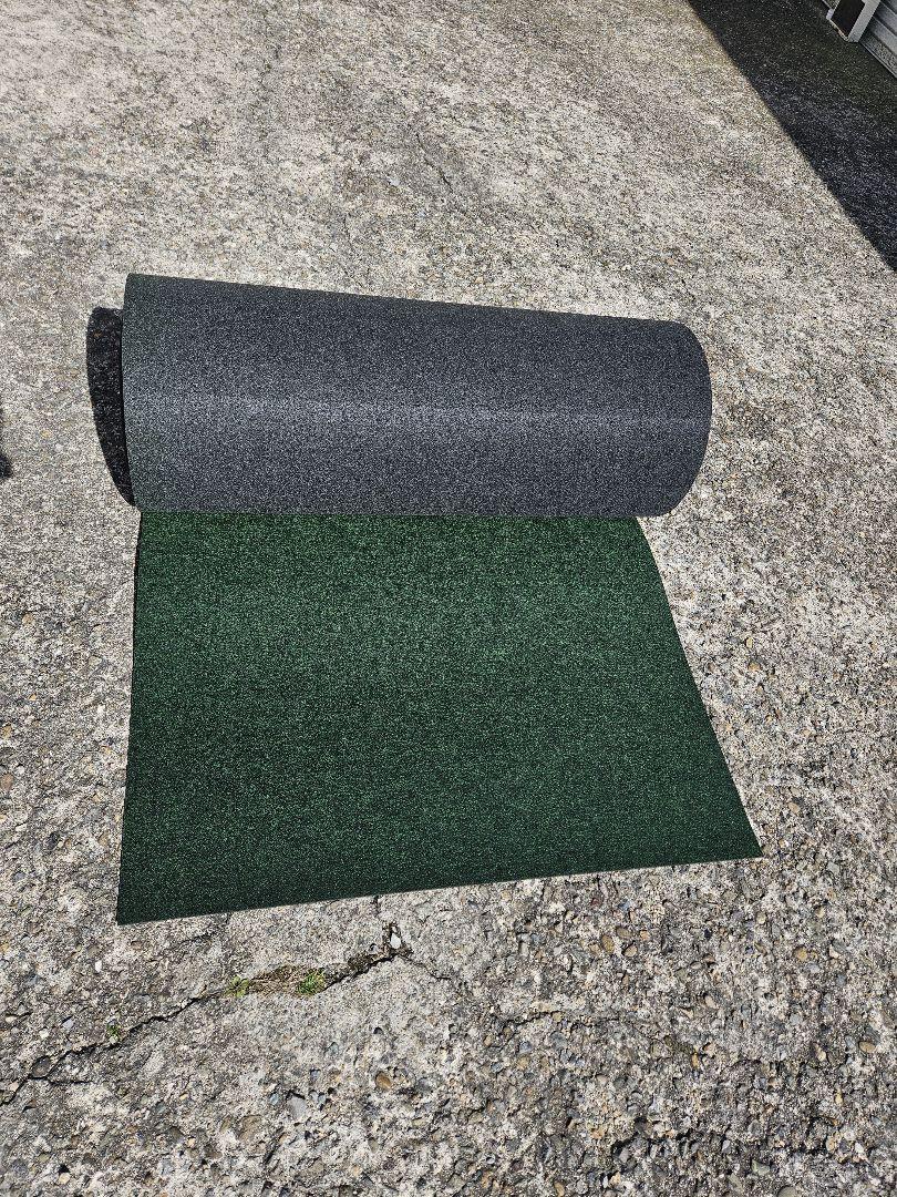 【新品】本格ポリエステル不織布 防草シート(グリーン)　巾1m×30m 9,675円