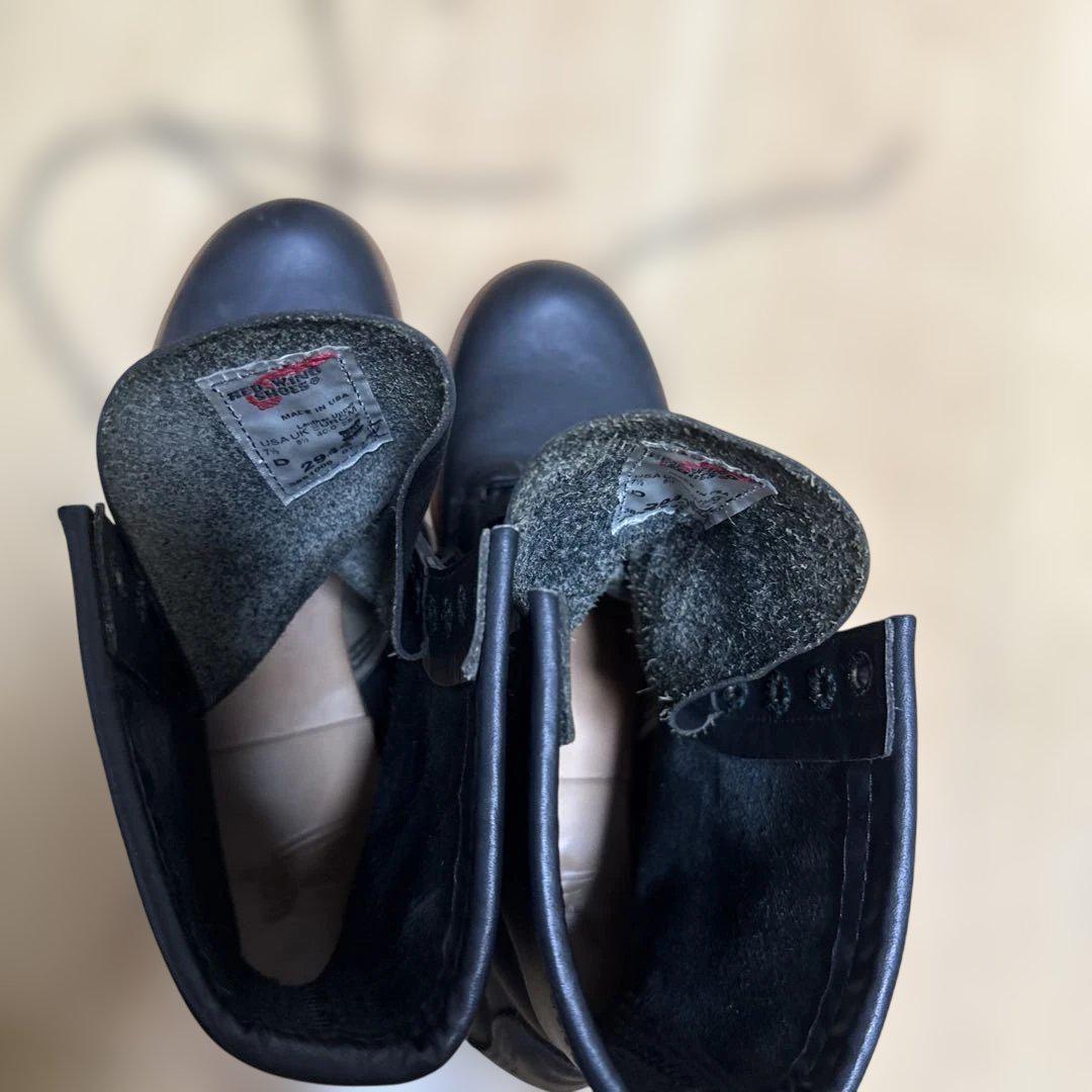 RED WING ブラック ハイカット ワークブーツ 7 1/2 D