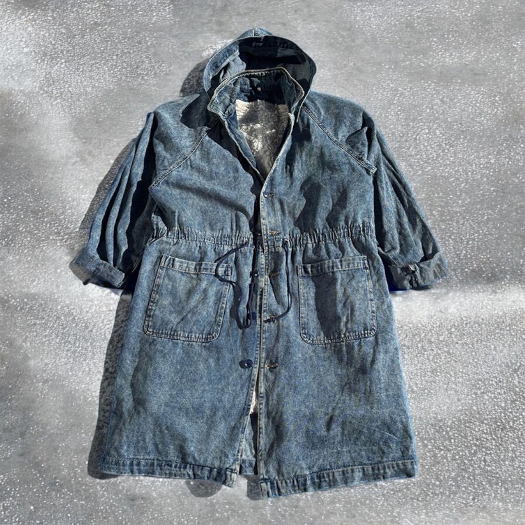 90’s vintage デニム フーデッド コート モッズコート アメカジ