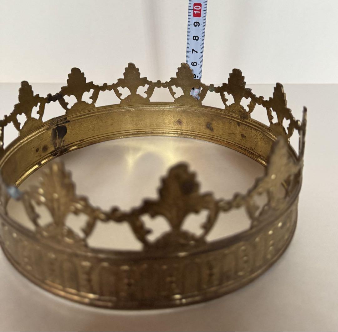⚠️明日まで出品⚠️ フランスアンティーク 真鍮の王冠
