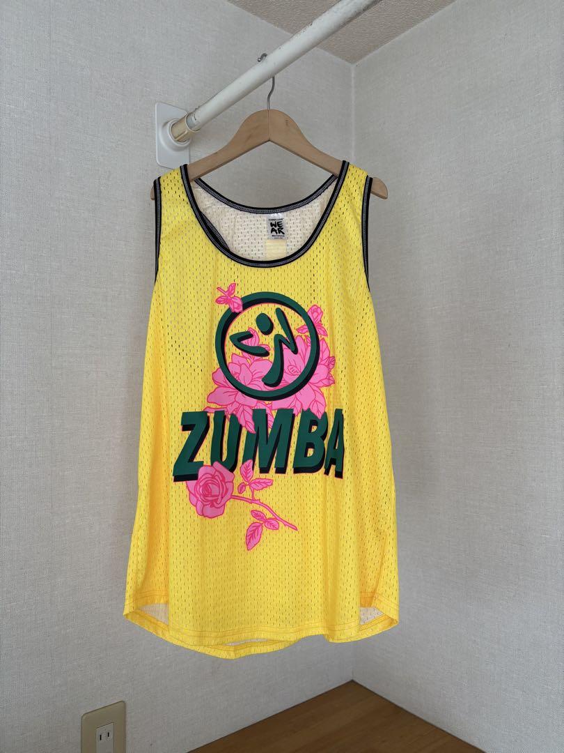 正規品 新品 ズンバ M メッシュ　タンクトップ ズンバ ZUMBA Explore ロゴ メッシュ タンクトップ 迷彩 カモ