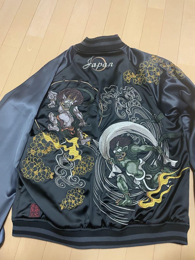 鬼刺繍サテンジャケット Japan
