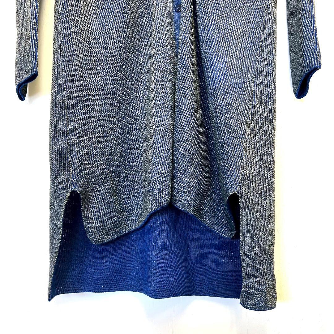 古着 ヒロコビス ニットカーディガン レディース 青 銀 ロング丈 9号 2025年最新】ヒロコビス カーディガンの人気アイテム - メルカリ